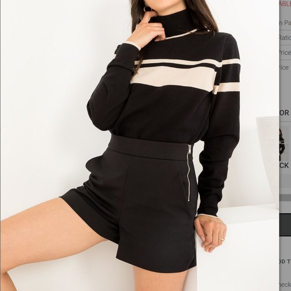 NWT - THML Stripe Turtleneck - Picture 6 of 8